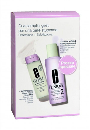 Clinique Kit Clarifyng Lotion 2 400 ml + Liquid Facial Soap 200 ml