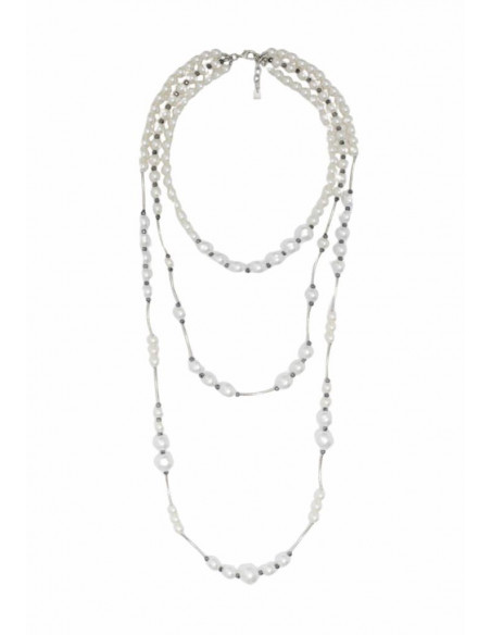 COLLANA LUNGA ARGENTO CON PERLE NALI'