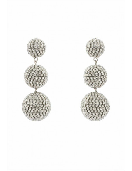 ORECCHINI MOON LOBO PIETRE CLEAR NALI'
