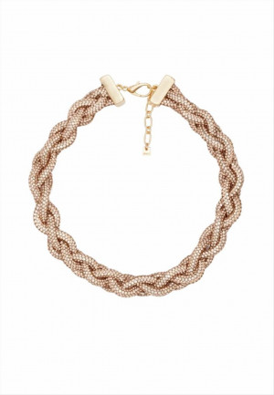 COLLANA POSH GIROCOLLO PIETRE CHAMPAGNE NALI'