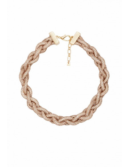 COLLANA POSH GIROCOLLO PIETRE CHAMPAGNE NALI'