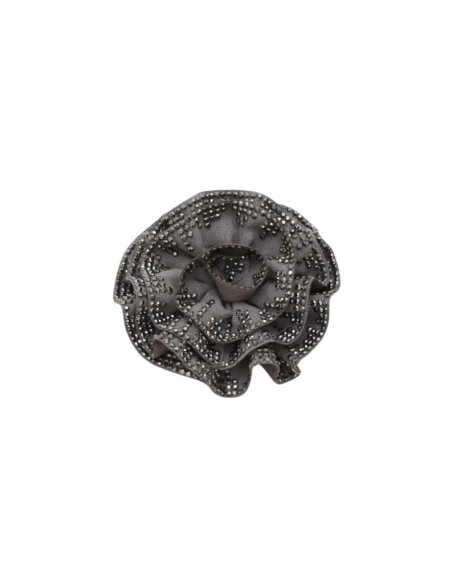 SPILLA ROSE TESSUTO NERO NALI'