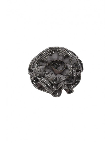 SPILLA ROSE TESSUTO NERO NALI'
