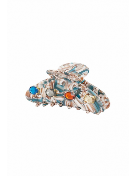 FERMAGLIO CAPELLI MARBLE EFFECT BLU NALI'