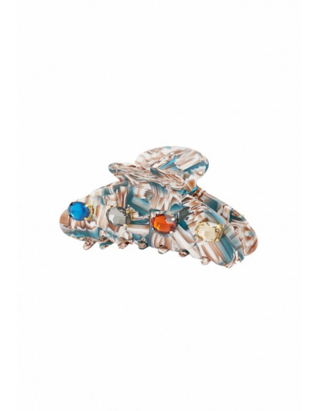 FERMAGLIO CAPELLI MARBLE EFFECT BLU NALI'