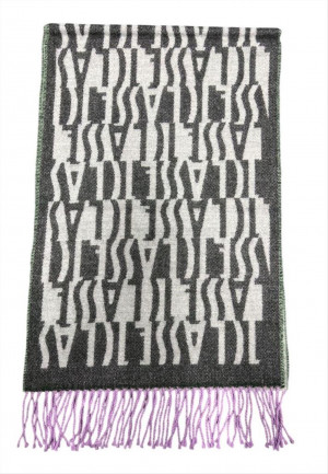 Sciarpa con logo allover Alviero Martini