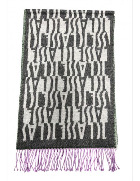 Sciarpa con logo allover Alviero Martini