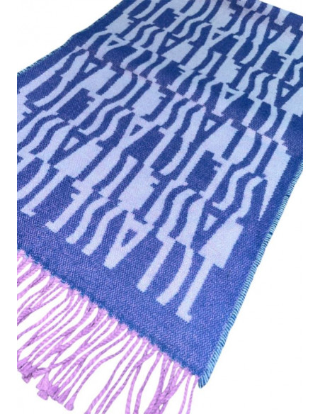 Sciarpa con logo allover Alviero Martini