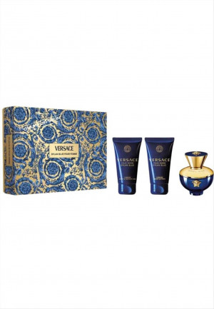 VERSACE DYLAN BLUE POUR FEMME COFANETTO EDP + SHOWER GEL + BODY LOTION