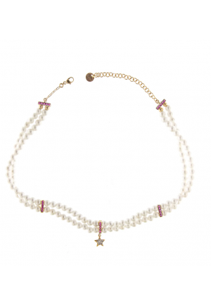 Collana girocollo elastico chocker perle Rue Des Mille GRZ-013M1