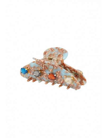 FERMAGLIO CAPELLI MARBLE EFFECT AZZURRO NALI'