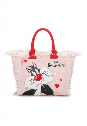Braccialini borsa a mano Summer Looney Tunes