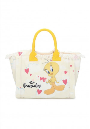 Braccialini borsa a mano Summer Looney Tunes