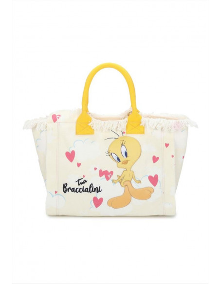 Braccialini borsa a mano Summer Looney Tunes