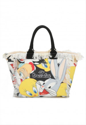 Braccialini borsa a mano Summer Looney Tunes