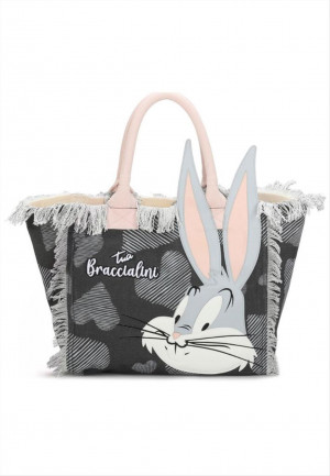 Braccialini borsa a mano Summer Looney Tunes