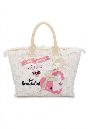 Braccialini borsa a mano Summer Looney Tunes