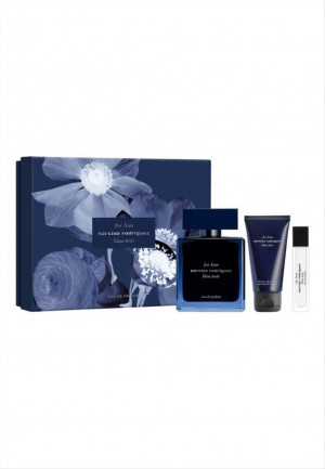 Narciso Rodriguez Him Bleu Noir Cofanetto Edp 100ml Travel spray e Sho