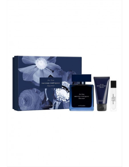 Narciso Rodriguez Him Bleu Noir Cofanetto Edp 100ml Travel spray e Sho