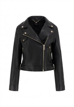 Giacca biker vera pelle Guess Marciano