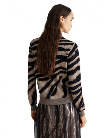 Felpa jacquard con zip Liu Jo