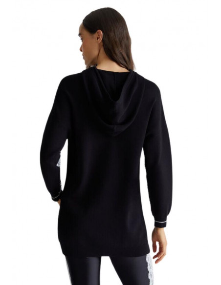 Maglia con cappuccio e logo Liu Jo