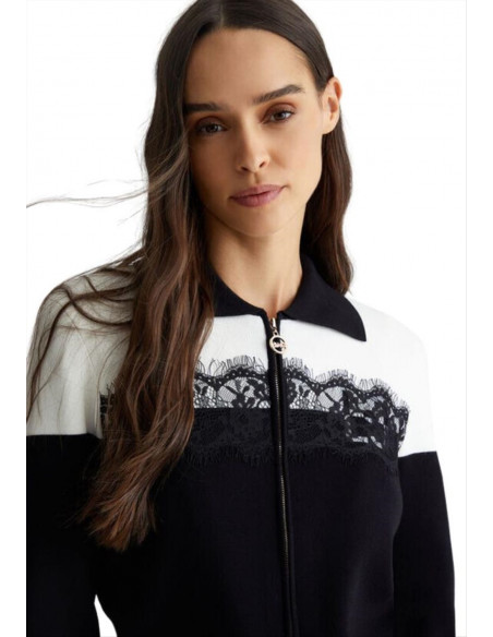 Cardigan con pizzo e zip Liu Jo