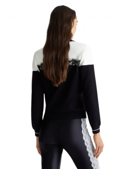 Cardigan con pizzo e zip Liu Jo