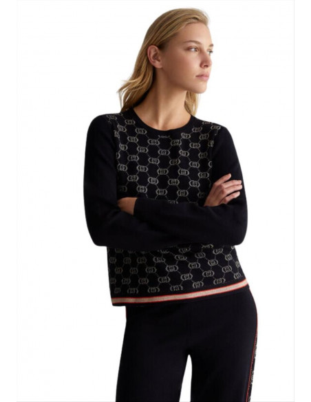 Maglia con logo monogram Liu Jo