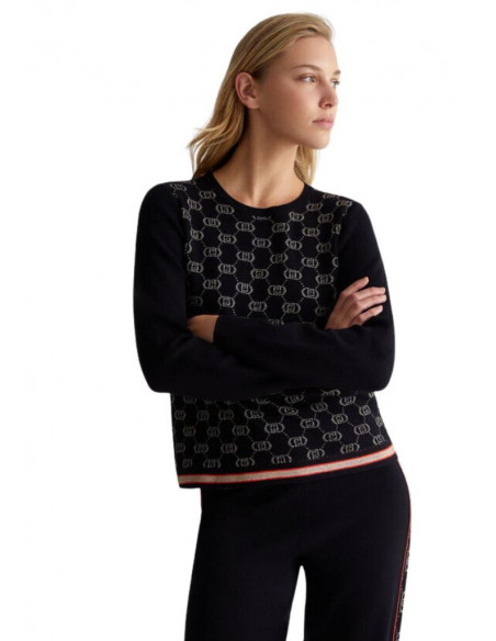 Maglia con logo monogram Liu Jo