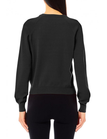 Maglia con logo e strass Liu Jo