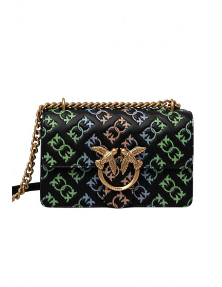 Borsa a spalla Love Birds Monogram Pinko
