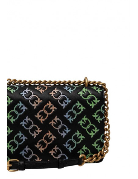 Borsa a spalla Love Birds Monogram Pinko