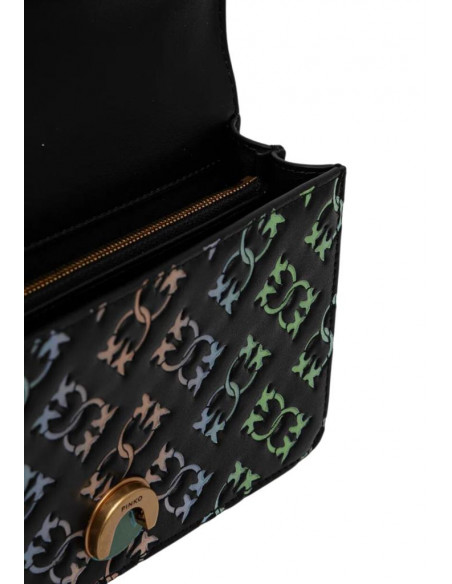 Borsa a spalla Love Birds Monogram Pinko