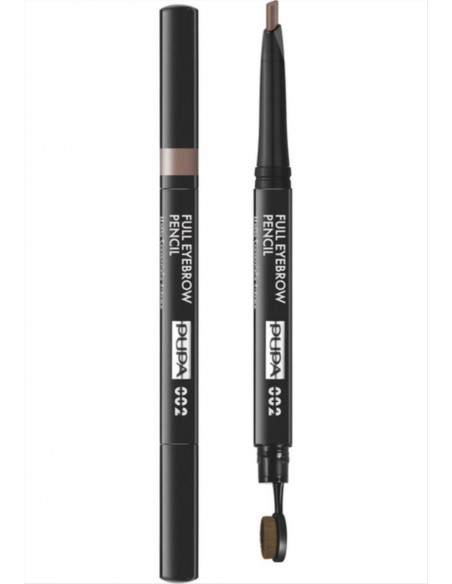PUPA Milano Full Eyebrow Pencil 002 Brown 0.2g