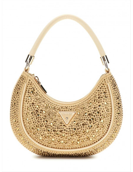 Borsa a spalla con strass Guess