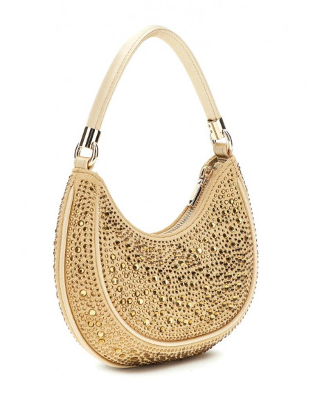 Borsa a spalla con strass Guess