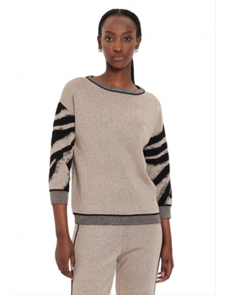 Maglia con motivo animalier Liu Jo